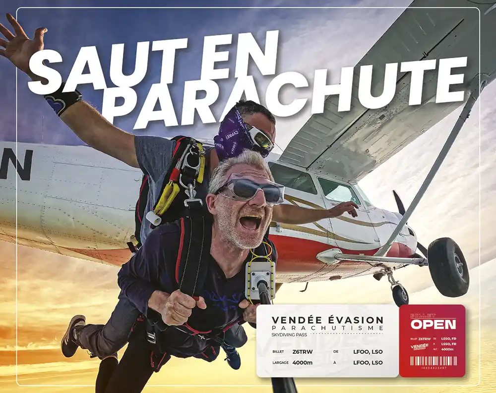 coffret saut en parachute à offrir