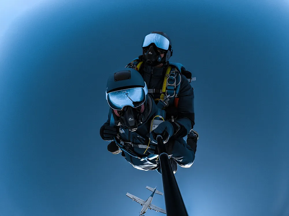 Saut avec oxygène en France