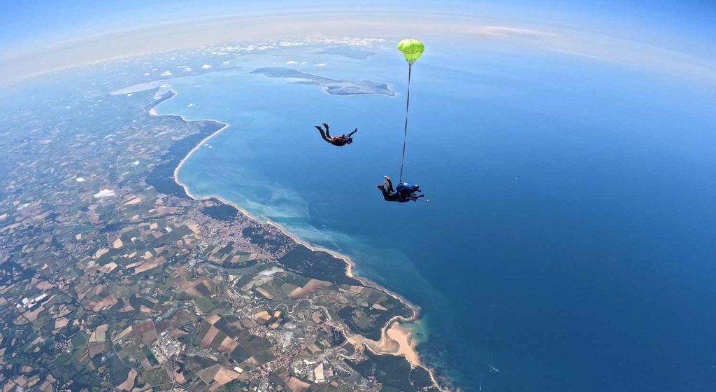 Miniature vidéo Panorama unique pour un saut en parachute