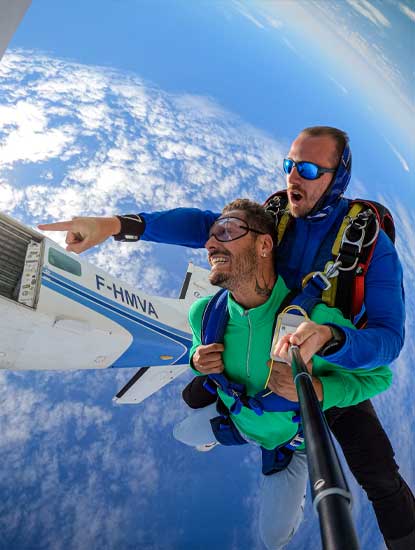 Sortie d'avion pour notre duo